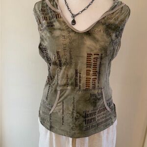 Clio Graphic hooded Tank Top